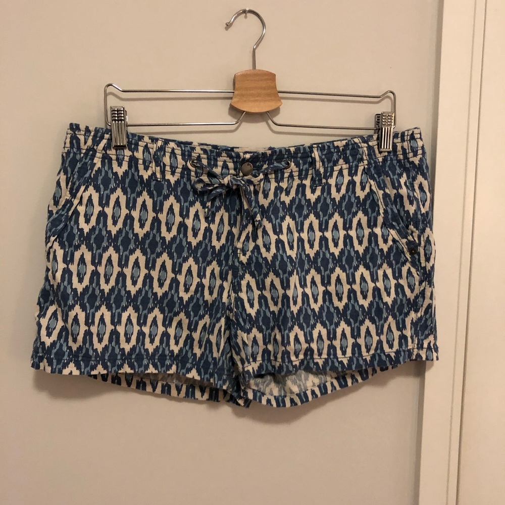 Patterned Linen Gap Shorts